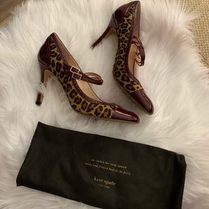 Kate Spade Leopard Print Haircalf Heels